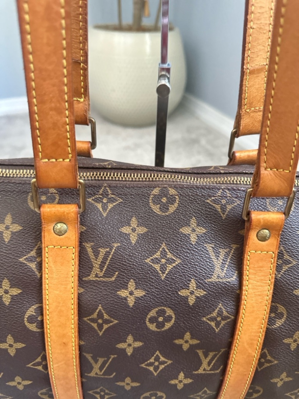 Louis Vuitton Monogram Canvas Brown & Tan tote / weekender travel bag - Picture 5 of 16
